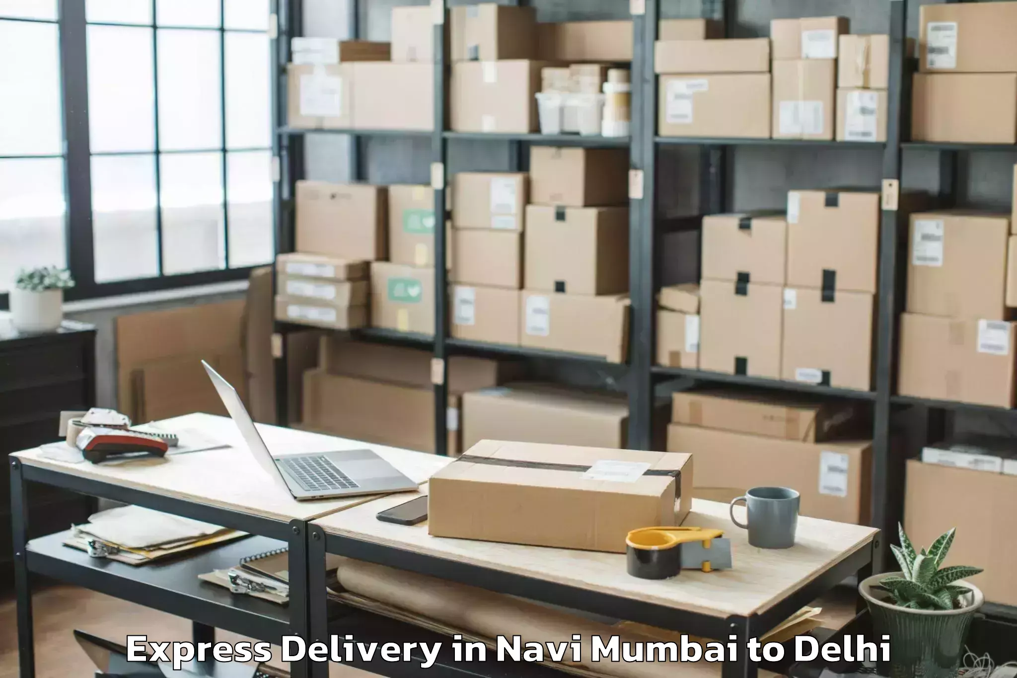 Book Navi Mumbai to Parsvnath Mall Inderlok Express Delivery